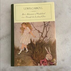 Alice’s Adventures in Wonderland and Through the Looking Glass hardcover book
